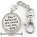 Angelus Inspirational Keychain She Believed She Could So She Did Mental Keyring with Charms for Girl Women