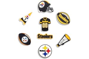 GREN GARFIELD Football Charms Sports Charms for Boys Girls Women Men Shoe Charms Adults Teens Kids for Birthday Party Gifts (STEELER)