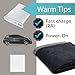 PerfectPrime HP0710, Small Size Soft Fleece Portable USB Power Heating Throw, Shoulder Blanket with Temperature Setting Controller for Winter Traveling,Camping,Hiking,Outdoor,Wheelchair use