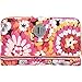 Vera Bradley Womens Turn Lock Wallet Pixie Blooms Checkbook Wallet