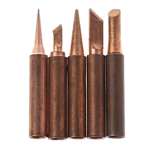 Click Here to See More Images Bottone 5 Pcs Solder Screwdriver Iron Tip 900M-T Pure Copper For Hakko Soldering Station Tool