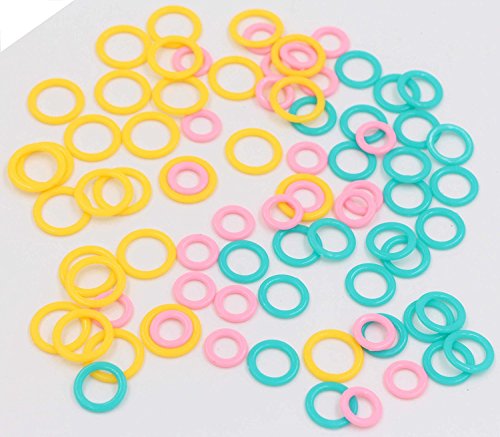 Stitch Markers for Crocheting - LeBeila Plastic Knitting Markers Rings Smooth Crochet Stitch Marker Ring Assorted Knitting Counters Needle Clip Small, Medium & Large (120, Mixed)