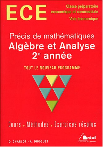 Algèbre et analyse, 2e année