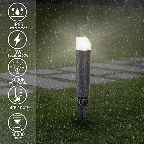 CISLAN Gartenleuchten 5W 12V Niederspannungs-LED-Außenleuchten Im Lieferumfang enthalten Leistungstransformator für den… – Bild 7