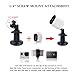 (2 pcs Black) 10cm Security Camera Wall Mounts for Arlo Camera Mount for Netgear Dropcam Arlo Q Pro HD GO CCTV Screw Wall Adjustable Swivel 360 Degree Outdoor Indoor Anti Theft Ceiling Mount By Sully