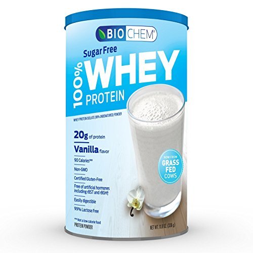 Biochem Sports Whey Protein Powder Sugar Free Vanilla - 13.7 oz by Bio Chem