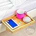 BedShelfie Bedside Shelf for Bunk Bed & Top Bunk, College Dorm Room Essentials, Loft Nightstand, Floating Bed Side Table Tray Storage, Dorm Room Decor, College Dorm Essentials - Original Natural Wood