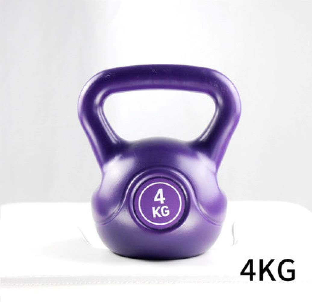 FOTEE Fitness Kettle Bell, Kettlebell for Strength Training Exercise Kettlebell Weight Kettle-Bell Household Deep Squat Arm Muscles Training Tool,Purple_4kg