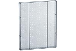 Azar Displays 771620-CLR Pegboard 1-Sided Wall Panel, Clear Translucent Color, 2-Pack