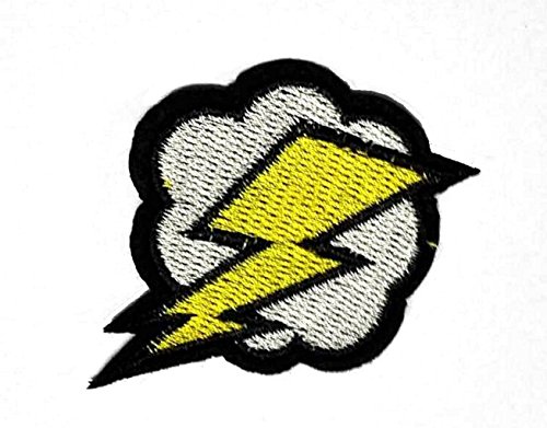 Lightning and storms Patches of Applique Embroidered patches - Iron on Patches by 3A1Y