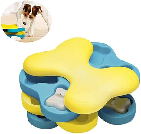 Kobwa Interactif Pour Chien Puzzle Jouet Rotation 3 Couches