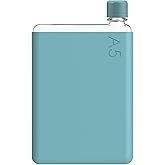 memobottle A5 (Sea Mist) Bundle - 25oz (750ml) - Bottle, silicone sleeve & lid |Slim Water Bottle for Bags, Beside Books & Laptops | BPA Free Tritan | Modern & Minimalist