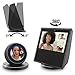 Echo Show Stand, Echo Spot Stand, Aluminum Stand for Amazon Echo Show Spot Google Home Speaker Accessories, Horizontal 360 Rotation, Longitudinal Angle Change Base ES006-02