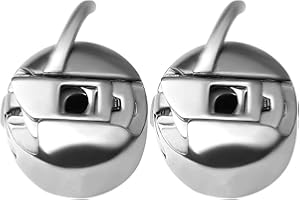 2PCS Sewing Machine Bobbin Case, Stainless-Steel Bobbin Holder Case for Front Loading 15 Class Machines
