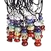 Yumei Jewelry 7 Color Real Natural Stone Chakra Necklace Choker with Extender Chain