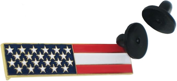 Amazon Com Usa American Flag Bar Citation Pin 1 Clothing