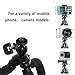 DAISEN Octopus Style Portable and adjustable Tripod Stand Holder for iPhone, Cellphone ,Camera with Universal Clip and Remote (Black)