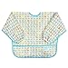 Bumkins Petit Collage Waterproof Sleeved Bib, Elephant Splash (6-24 Months)