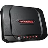 Vaultek VT20i Biometric Handgun Safe Bluetooth Smart Pistol Safe with Auto-Open Lid and Rechargeable Battery (black)