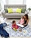 Yay Mats Stylish Extra Large Soft Baby Play Mat. Soft, Thick, Non-Toxic Foam playmat Covers 6 ft x 4 ft. Expandable Interlocking Floor Tiles Toddlers and Kids Playmat Tummy Time Mat