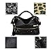 Qianle Fashion Sexy Leopard Print/ Black Bag Paillette Shoulder Bags Handbags for Women Leopard