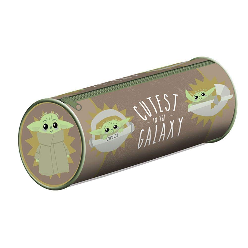 Star Wars Pencil Case (The Mandalorian Grogu Expressions Design) Pencil Case for Stationery and Drawing Set, Star Wars Gifts for Men, Women and Kids - Official Merchandise