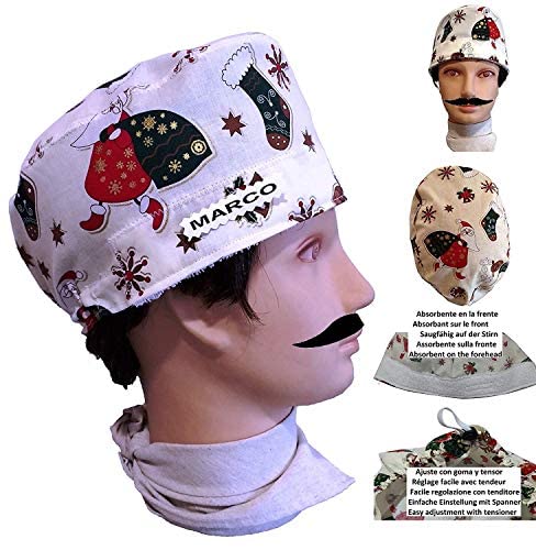 Scrub Hat Theatre Christmas For Short Hair Type Man Absorbent