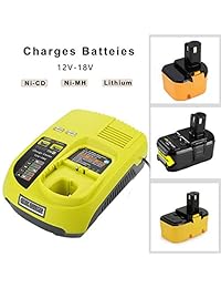 Antrobut 18 V 5000 mAh reemplazo para Milwaukee 18 V litio XC 5,0 Ah batería (1 paquete) y Milwaukee 12 V 18 V XC Starter Kit de batería de iones de litio cargador para Milwaukee
