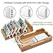 BEEBO BEABO Bamboo Charging Station for Multiple Devices Organizer, Desktop Wooden Docking Stations Holder Compatible with Phone, Watch, Table (NO Include USB Charger)