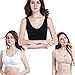 PRETTYWELL Sleep Bras for Women, Comfort Seamless Wireless Stretchy Sports Bra,3 Pack Yoga Bras, with Removable Pads