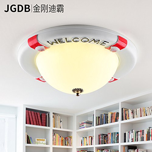 American children's room light continental Mediterranean LED Ceiling light creative lifebuoys eye boys bedroom Lamp