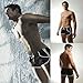Zehui Mens Swimming Trunks Shorts Slim Wear Swimsuit Black Waist 26-28