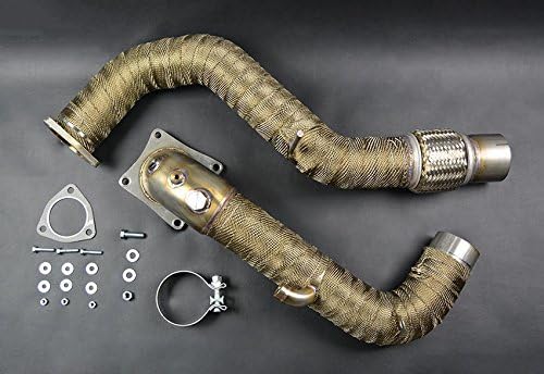 Ultimate Racing Heat Wrapped Catless Downpipe for 2017+ Honda Civic Type-R FK8