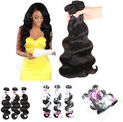 Colorful Queen 8A Brazilian Virgin Hair Body Wave Remy Human Hair 3 Bundles Weaves 100% Unprocessed Hair Extensions Natural Color 12 14 16Inch