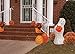 Lighted Blow Mold Ghost with Pumpkin, 33-Inch