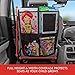 Lusso Gear Backseat Car Organizer & Car Seat Protector for Kids 2-Pack - Black, 4 Pockets - Waterproof Oxford Kick Mats & Seat Back Storage - Machine Washable Mud & Scratch Barrier