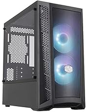 Cooler Master MasterBox MB311L ARGB Airflow Micro-ATX Tower with Dual ARGB Fans, Fine Mesh Front Panel, Mesh Side Intakes, and Tempered Glass Side Panel, MCB-B311L-KGNN-S02