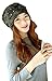 Qunson Womens Lace Flower Beanie Hat Cap Turban (Black)
