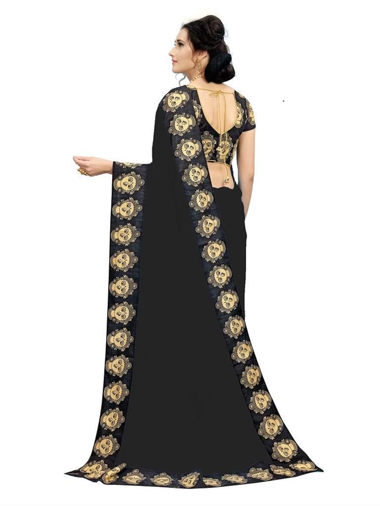 anni designer cotton saree with blouse piece