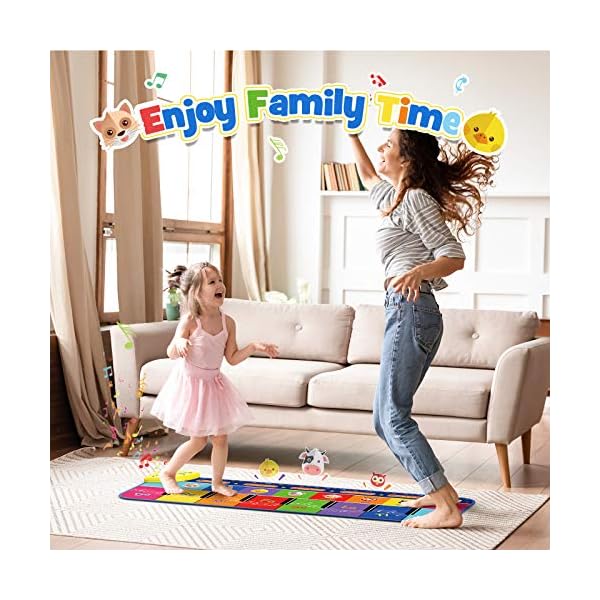 Dreamingbox-Piano-Dance-Mat-Kids-Piano-Mat-Floor-Keyboard-Musical-Carpet-Mat-Ideal-Educational-Music-Toys-Gifts Dreamingbox Piano Dance Mat, Kids Piano Mat Floor Keyboard Musical Carpet Mat - Ideal Educational Music Toys & Gifts