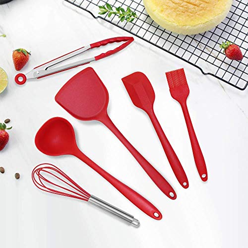 Silicone Kitchen Cooking Utensils Set for Cooking Baking, Rubber
