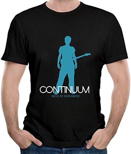 Vezzanlly Mens John Mayer Continuum Fashion T-Shirt Black X-Large