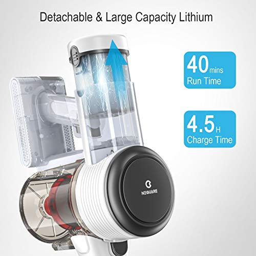 NEQUARE Cordless Vacuum Cleaner, 10 in 1 Vacuum Cleaner with 280W Powerful Suction, 40mins Self-Standing Stick Vacuum… - Image 3