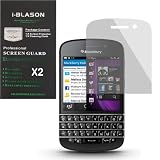 i-Blason DuroClear Series 2 Pack (1 Matte/ Anti-Glare + 1 Clear) Screen Protectors for Blackberry Q10 Smart Phone