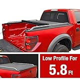 MaxMate Low Profile Soft Roll Up Truck Bed Tonneau Cover for 2009-2019 Dodge Ram 1500 (2019 Classic ONLY) Without Ram Box | Fleetside 5.7' Bed