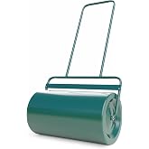 Lawn Roller, Heavy-Duty Push/Tow Behind Water/Sand Filled Garden Drum Roller for Park, Garden, Yard, Ball Field, 13x24-Inch, 48L/ 13 Gallons, Green