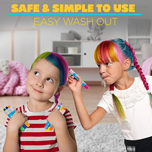 Hair Chalk For Girls Boys 12 Temporary Hair Color For