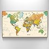 Amazon.com: New Ikea Premiar World Map Picture with Frame/canvas Large