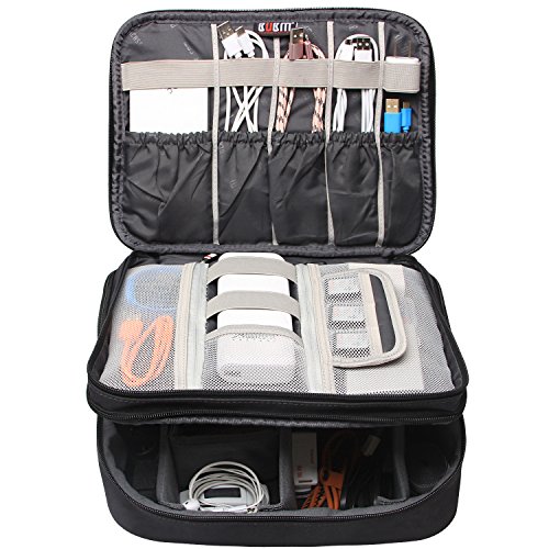 image for BUBM Travel Organizer, Electronic Accessories Storage Bag for Cord, Me