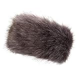 Dikoaina Womens Faux Fur Headband Winter Earwarmer Earmuff Hat Ski (Silver Grey)